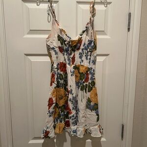 Beautiful Reformation, floral mini dress. Only worn twice in perfect condition.